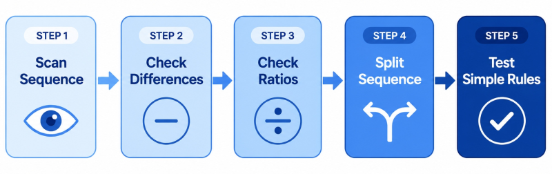Checklist of four common verbal IQ test mistakes to avoid: rushing through questions, relying on intuition, ignoring qualifiers, and assuming outside knowledge