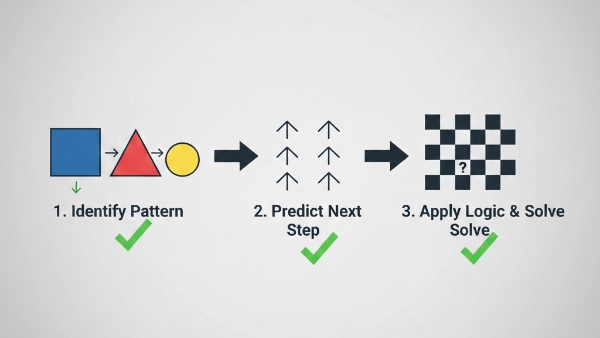 How to Solve Abstract Reasoning Questions Step by Step